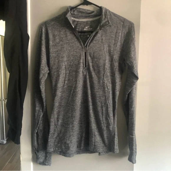 Nike 1/4 Zip - Gray Heather - Picture 1 of 5